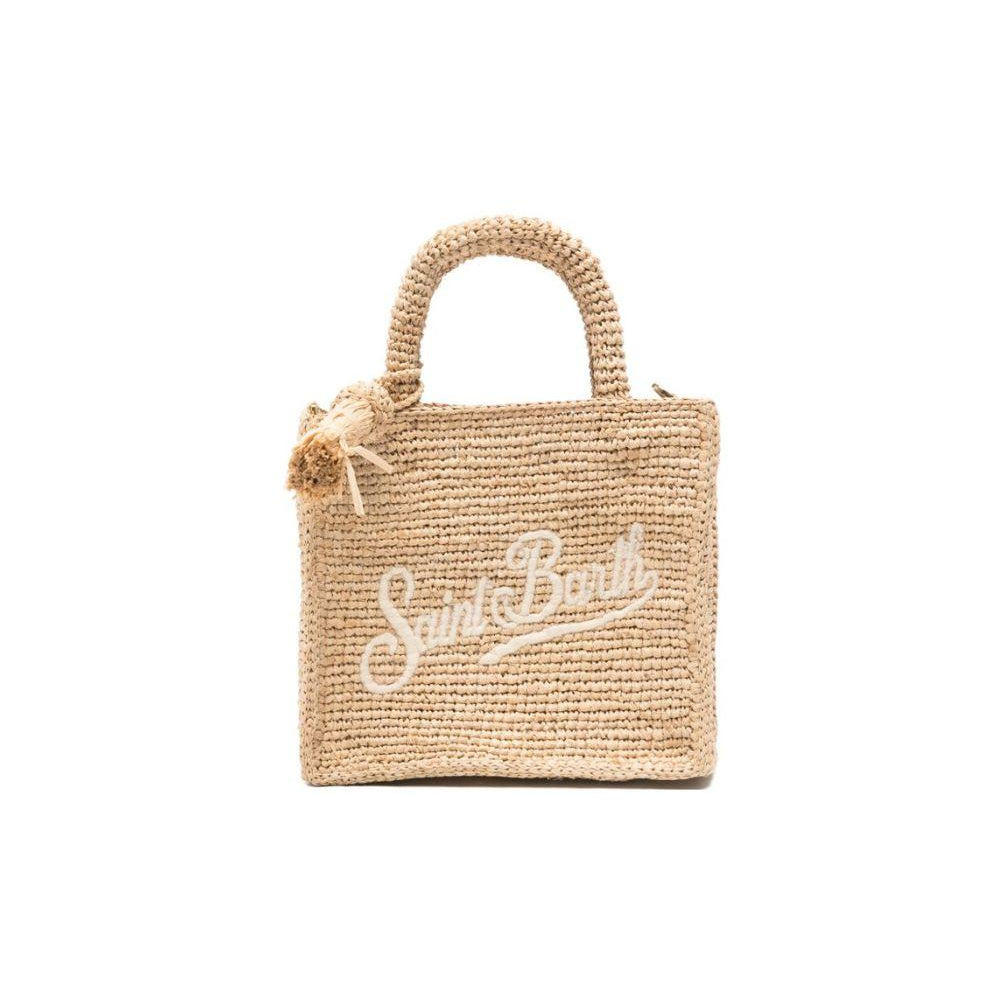 Borsa tote Vanity mini MC2 Saint Barth beige con dettaglio nappina VAMI004 00222L MC2 ST. BARTH KIDS