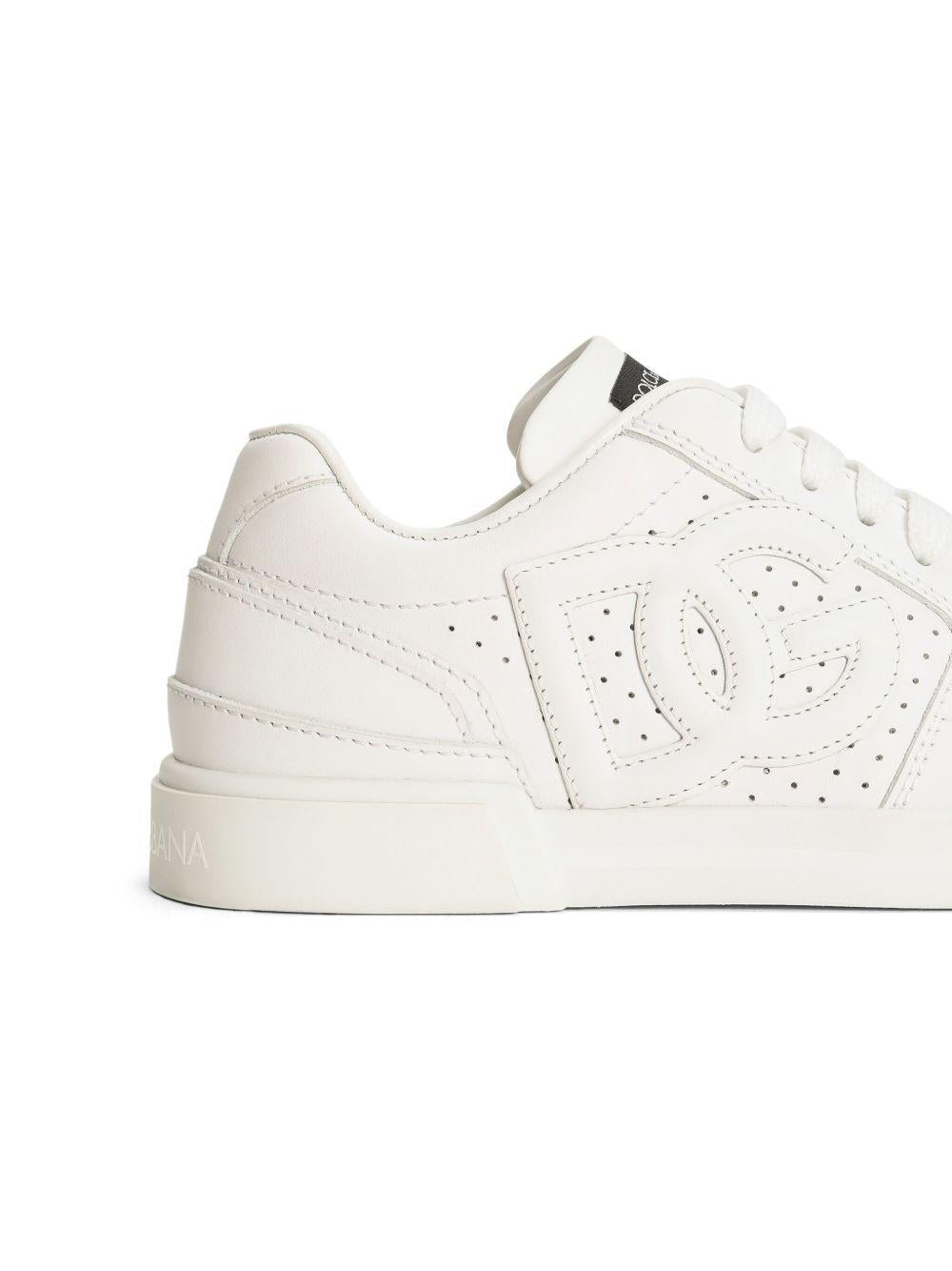 Sneakers per bambini Dolce & Gabbana Kids bianche con logo sul davanti DA5263 A1160 8R179 DOLCE & GABBANA KIDS
