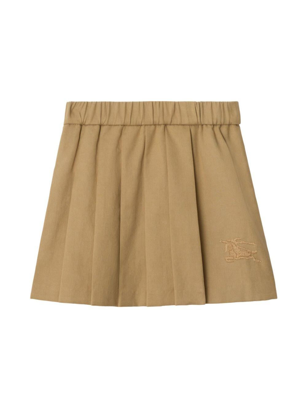Gonna plissettata per neonata Burberry Kids beige con motivo ricamato 8100467 B9719 BURBERRY KIDS