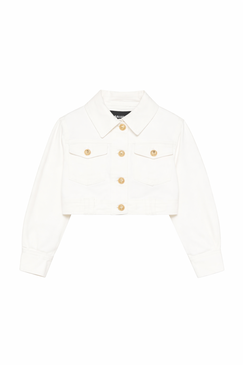 Giubbino per bambina Balmain Kids bianco con bottoni dorati BY2A07 Z3702 100 BALMAIN KIDS