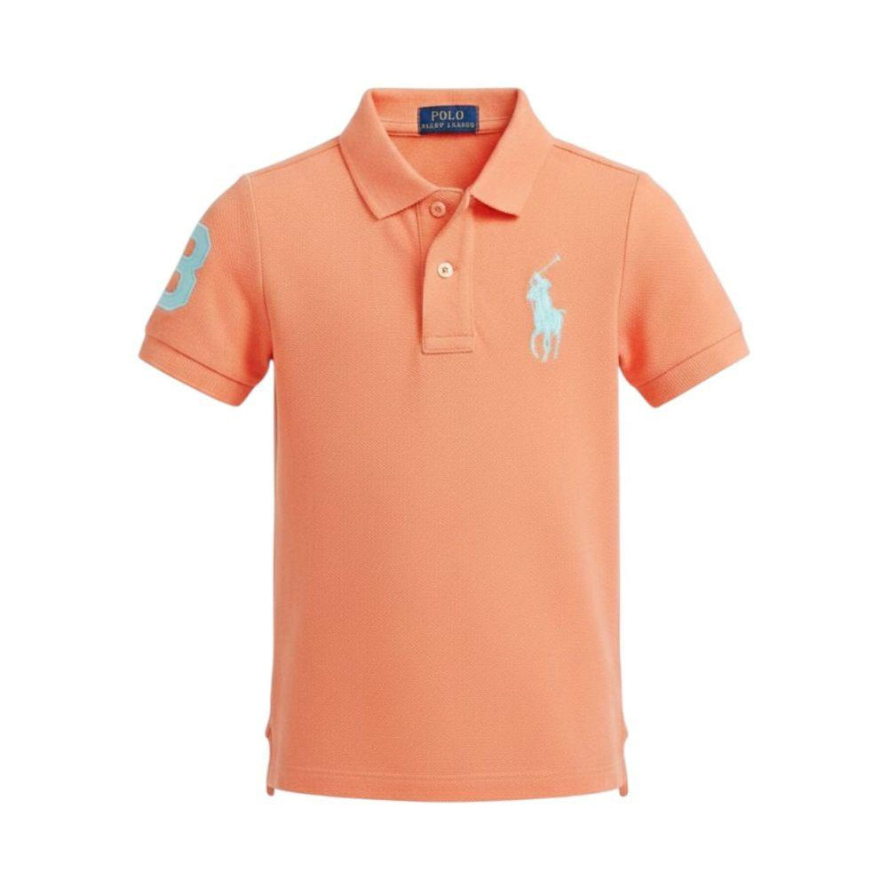 Polo per bambino Polo Ralph Lauren Kids arancione con ricamo Polo Pony 322703635 507 Ralph Lauren kids