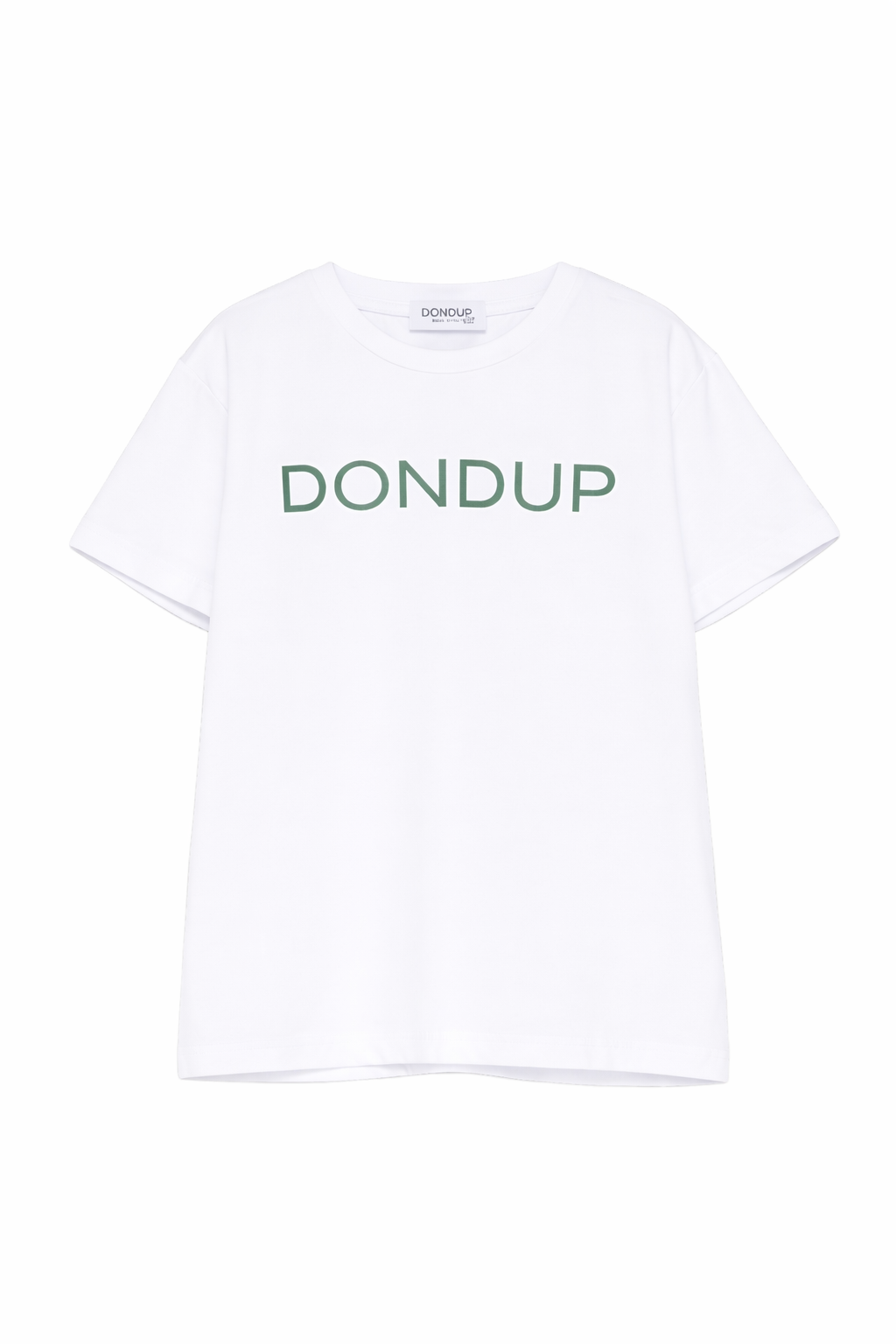 T-shirt per bambino DONDUP Kids bianco con logo sul davanti DMTS0520JE017 D021 DONDUP KIDS