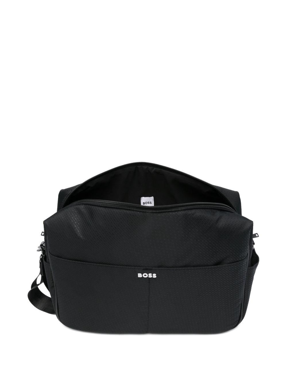 Borsa fasciatoio per neonati Boss Kids nera con logo J53109 09B BOSS KIDS