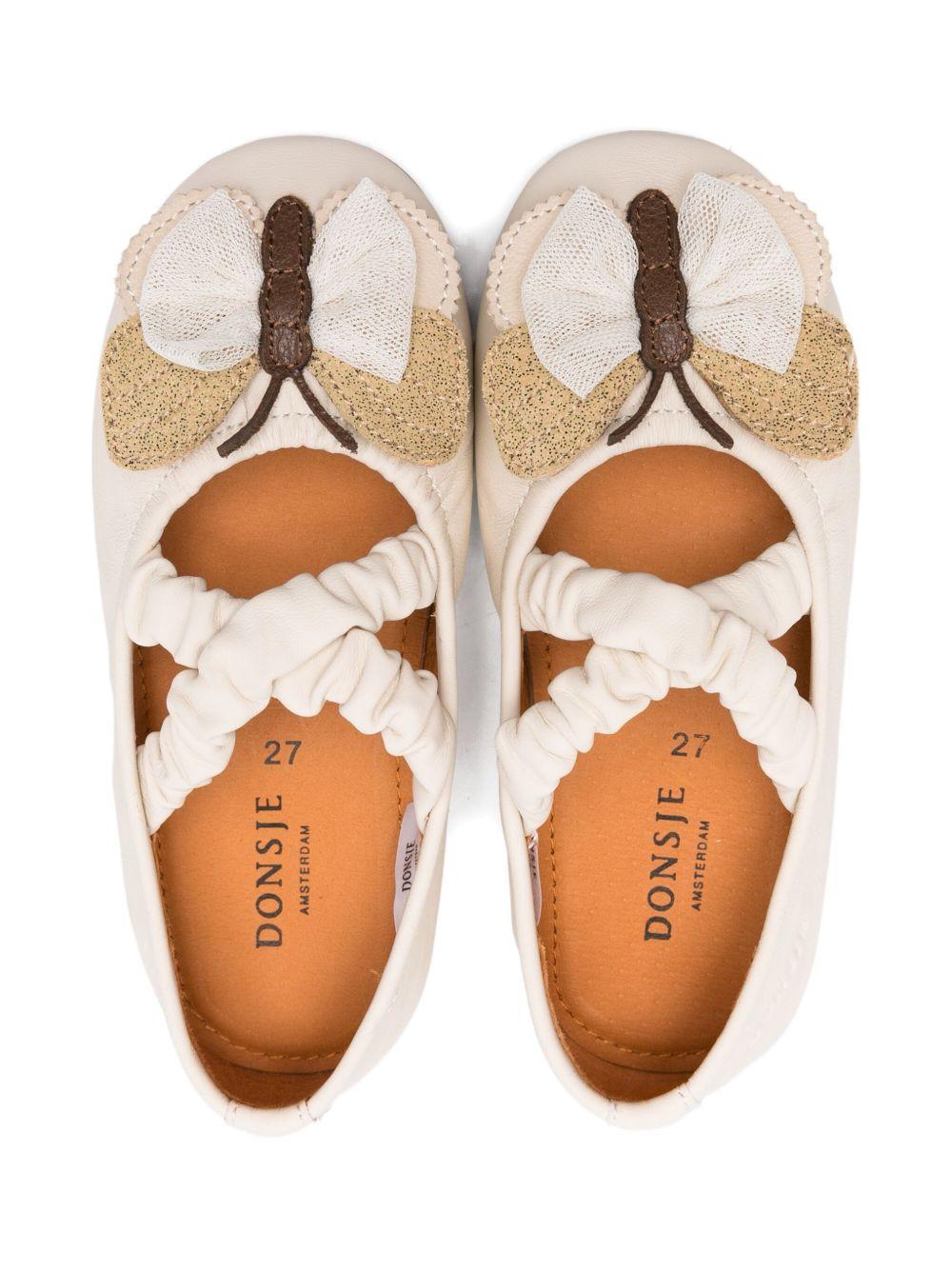 Ballerine Mileni per bambina Donsje beige con decorazioni a farfalla 2030400 SW008 DONSJE
