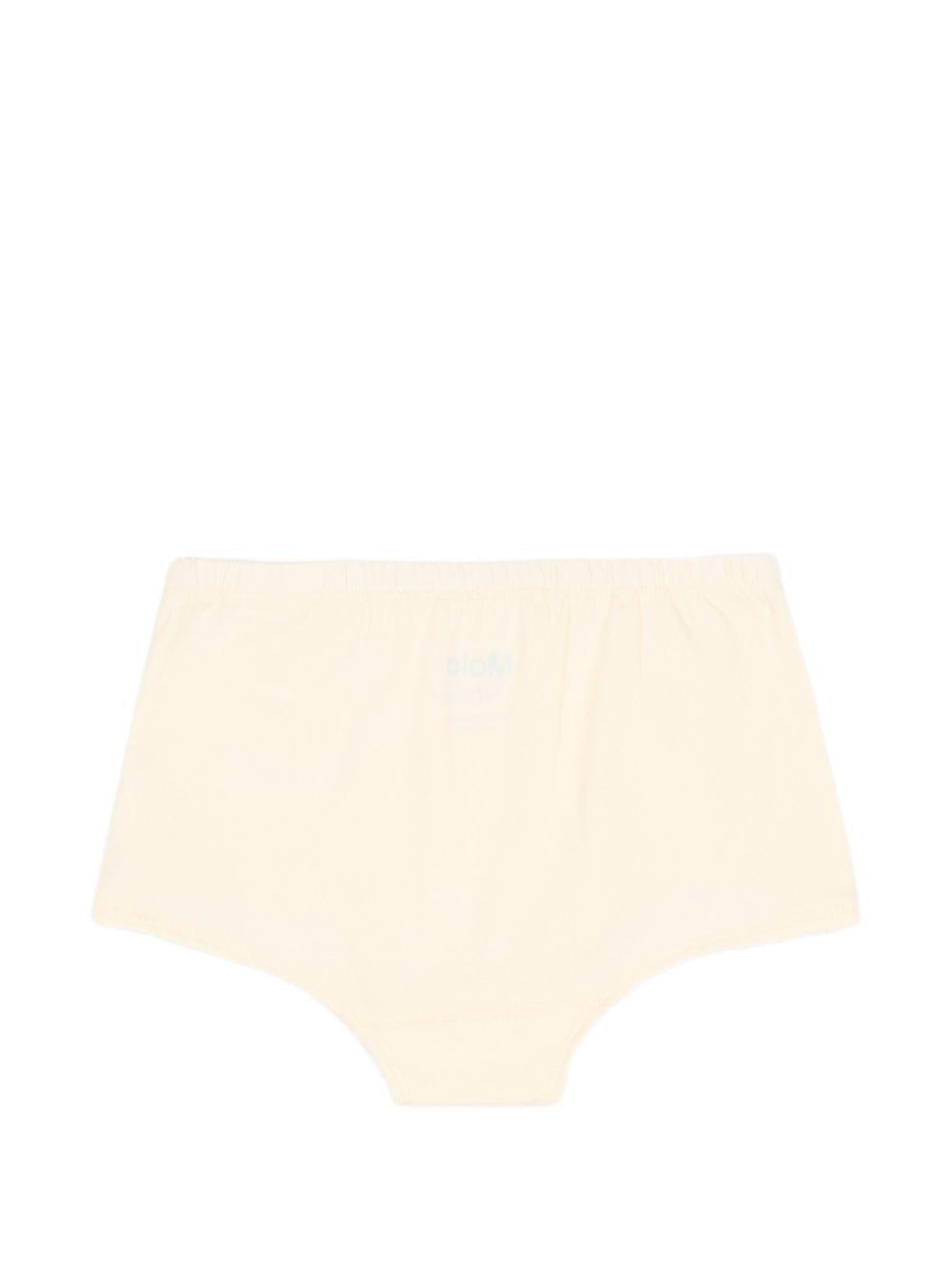 Set di due slip per bambina Molo Kids beige con stampa gatti 2W26Q601 5848 MOLO KIDS