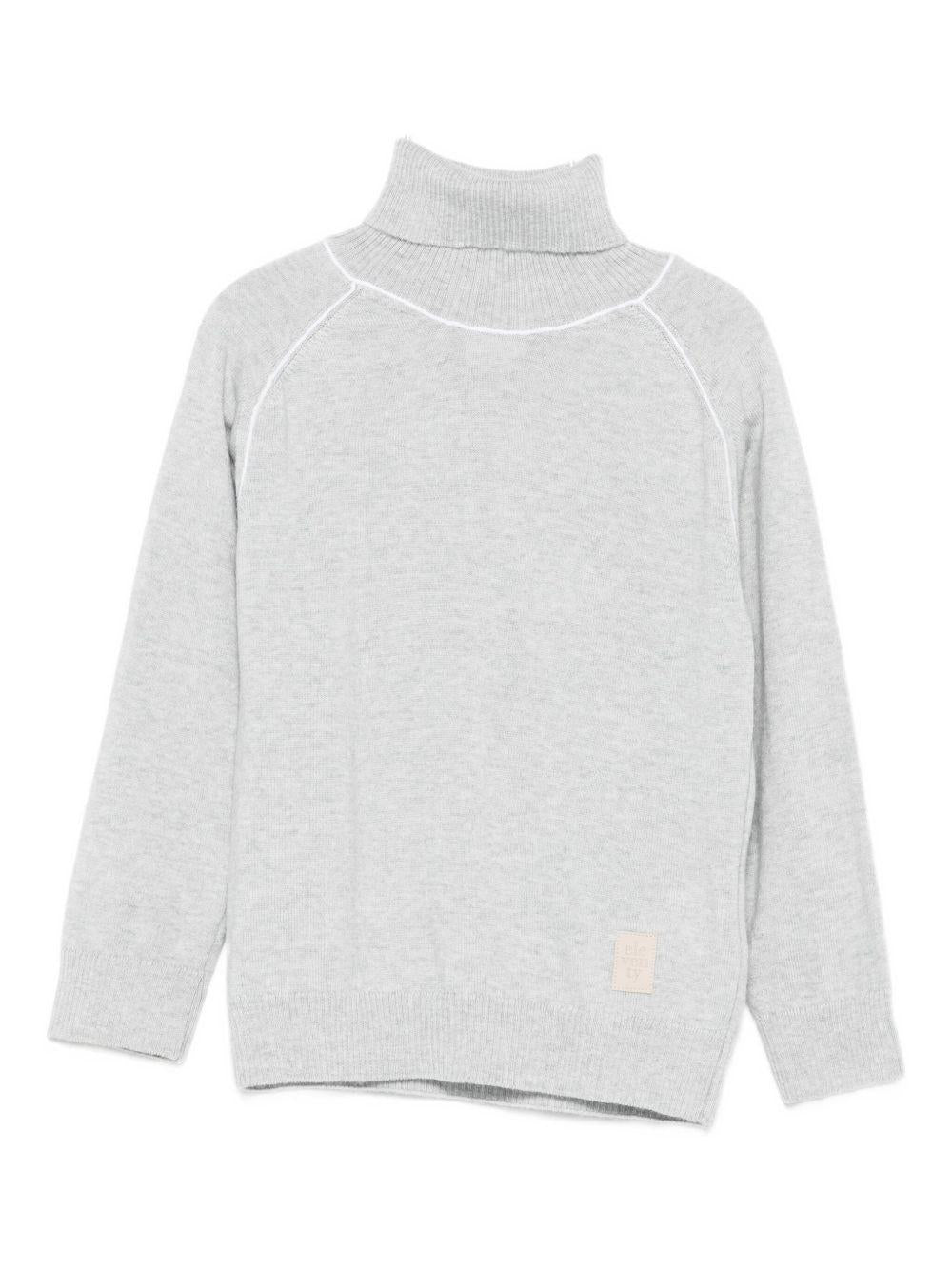 Maglione per bambino Eleventy Kids grigio con maniche raglan EX9P70 Z3403 803AV ELEVENTY KIDS