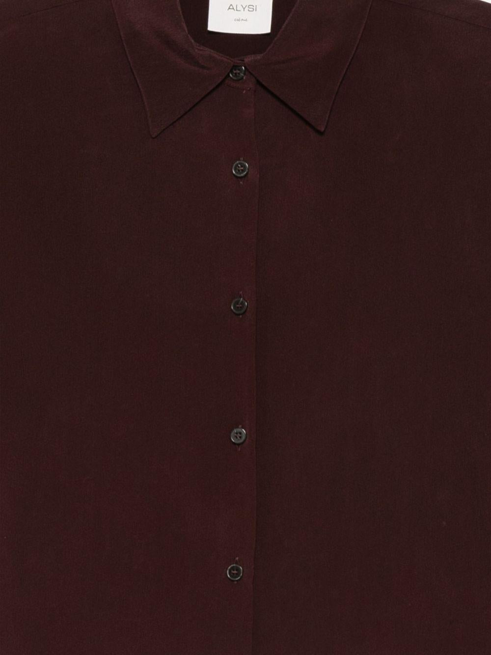 Camicia per donna Alysi rossa con chiusura a bottoni 165226 A5051 UV ALYSI