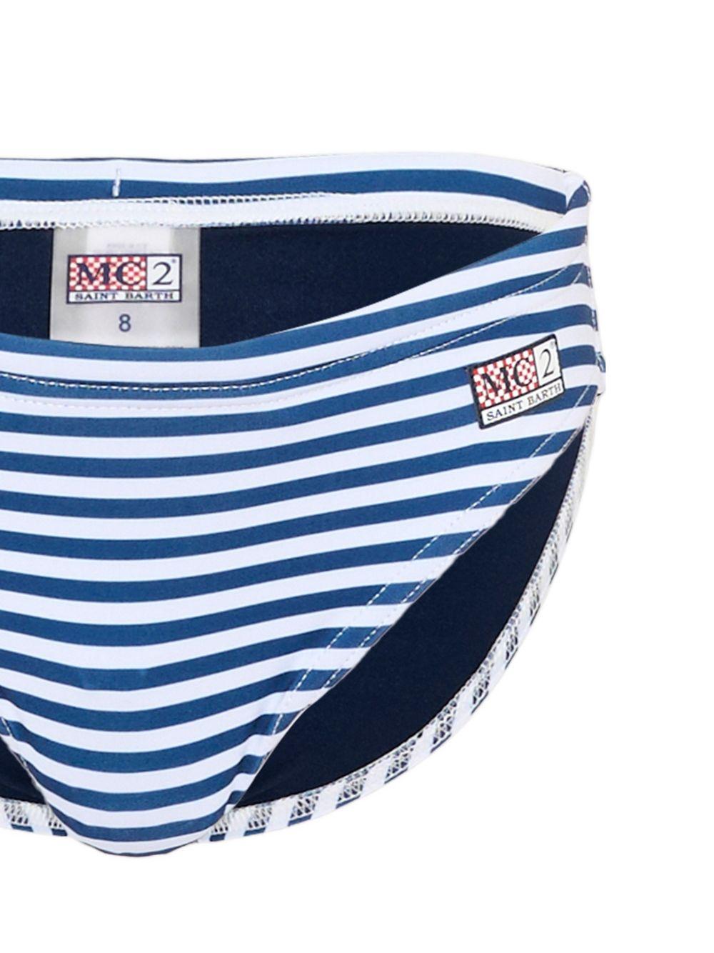 Costume per bambino MC2 Saint Barth Kids multicolore con design a righe BIL0001 04134L MC2 ST. BARTH KIDS