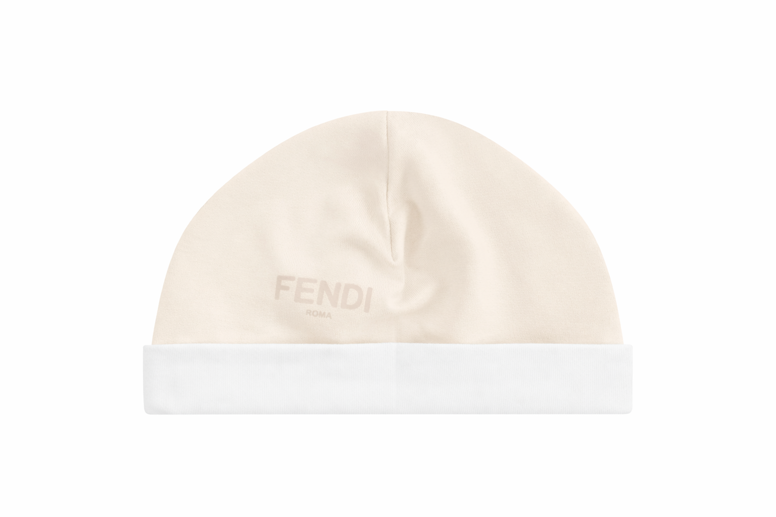 Set tre pezzi per neonati Fendi Kids beige con stampa Cavallino Fendi BUK160 8RA F19J5 FENDI KIDS