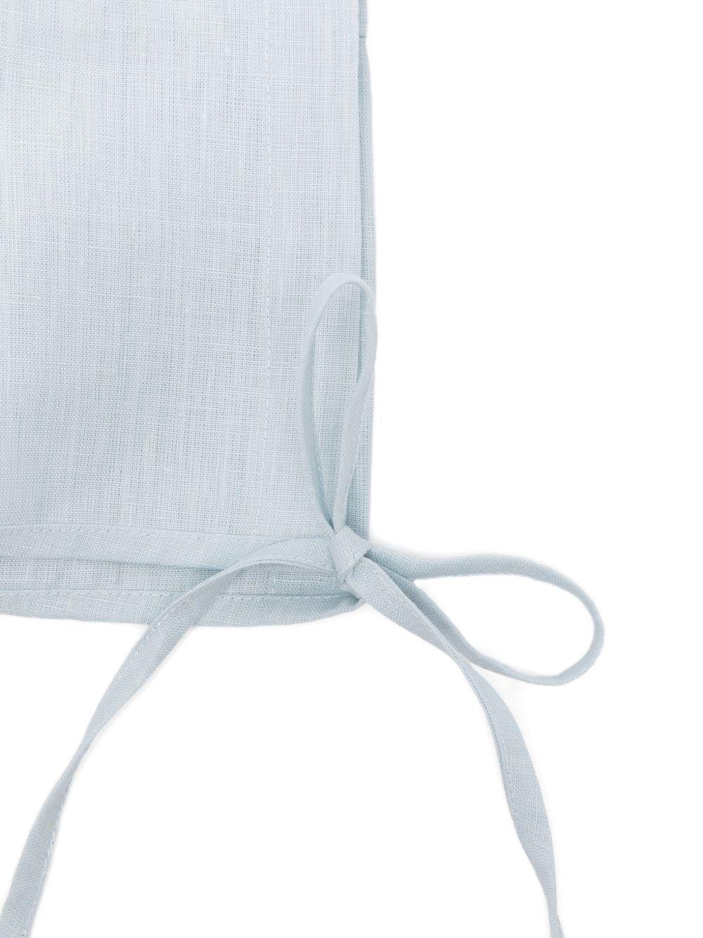 Cuffia per neonato Jesurum Baby azzurro con chiusura con laccetti TEODORO VAR.31 JESURUM