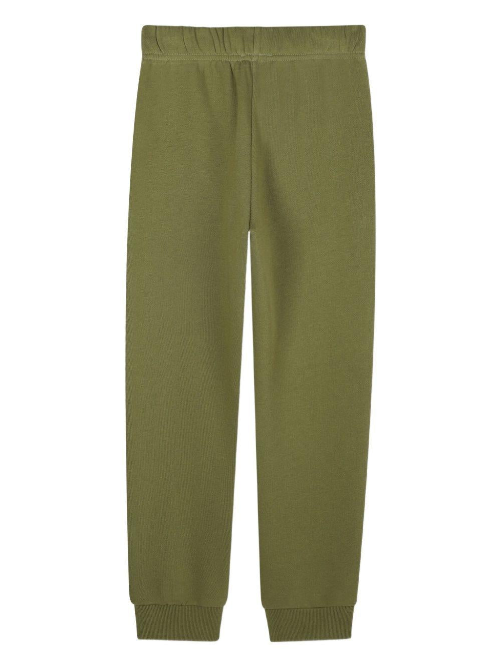 Pantaloni sportivi per bambino Kenzo Kids verdi con ricamo Tiger K61455 64T KENZO KIDS