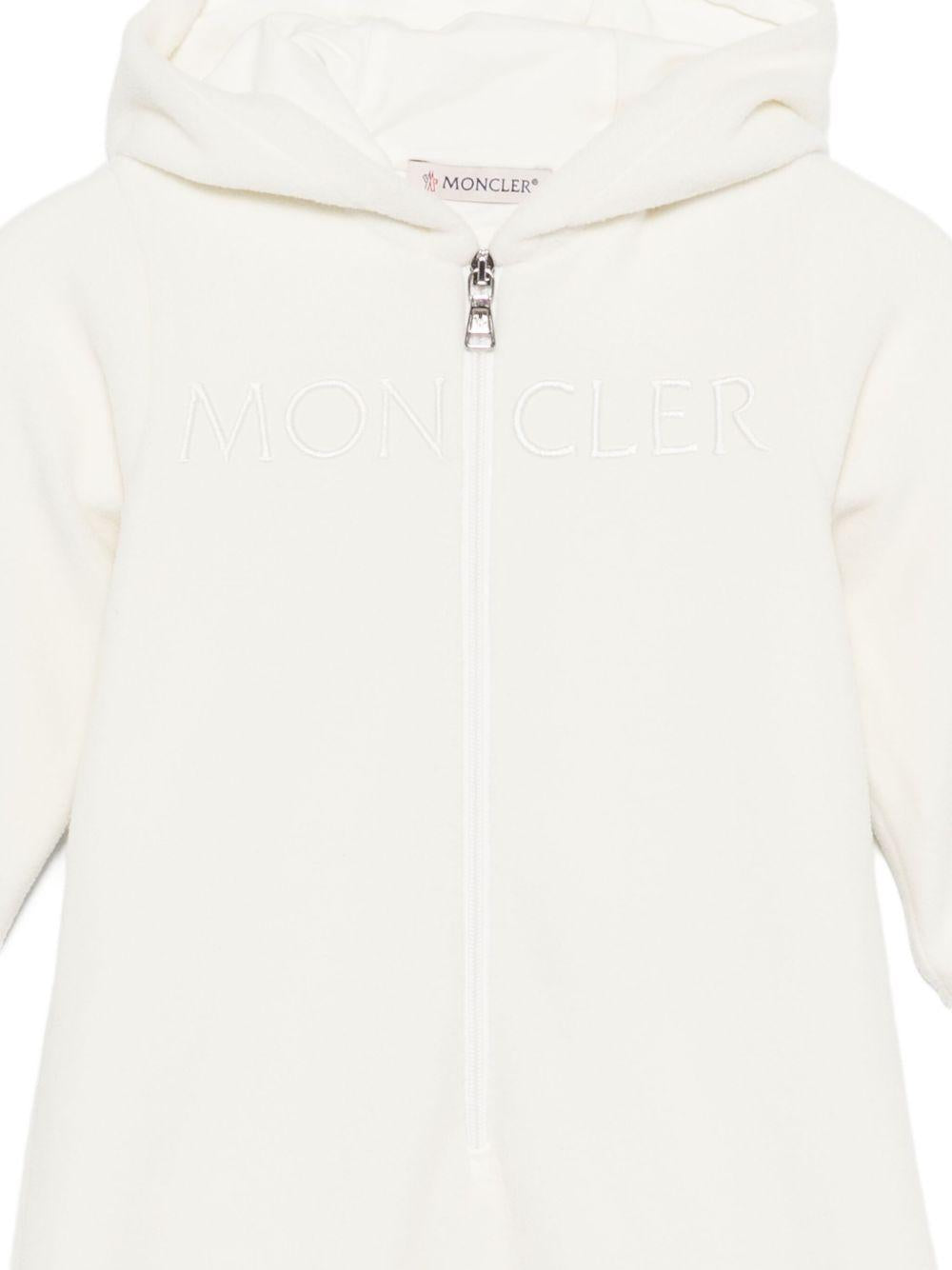 Tuta intera per neonati Moncler Enfant bianco con orecchie da animale K29518L0000380093 034 MONCLER ENFANT