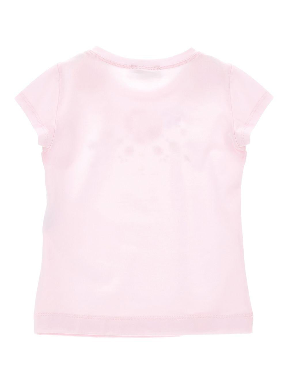 T-shirt per bambina Monnalisa rosa con stampa a fiori 11G605 7201 0090 MONNALISA KIDS