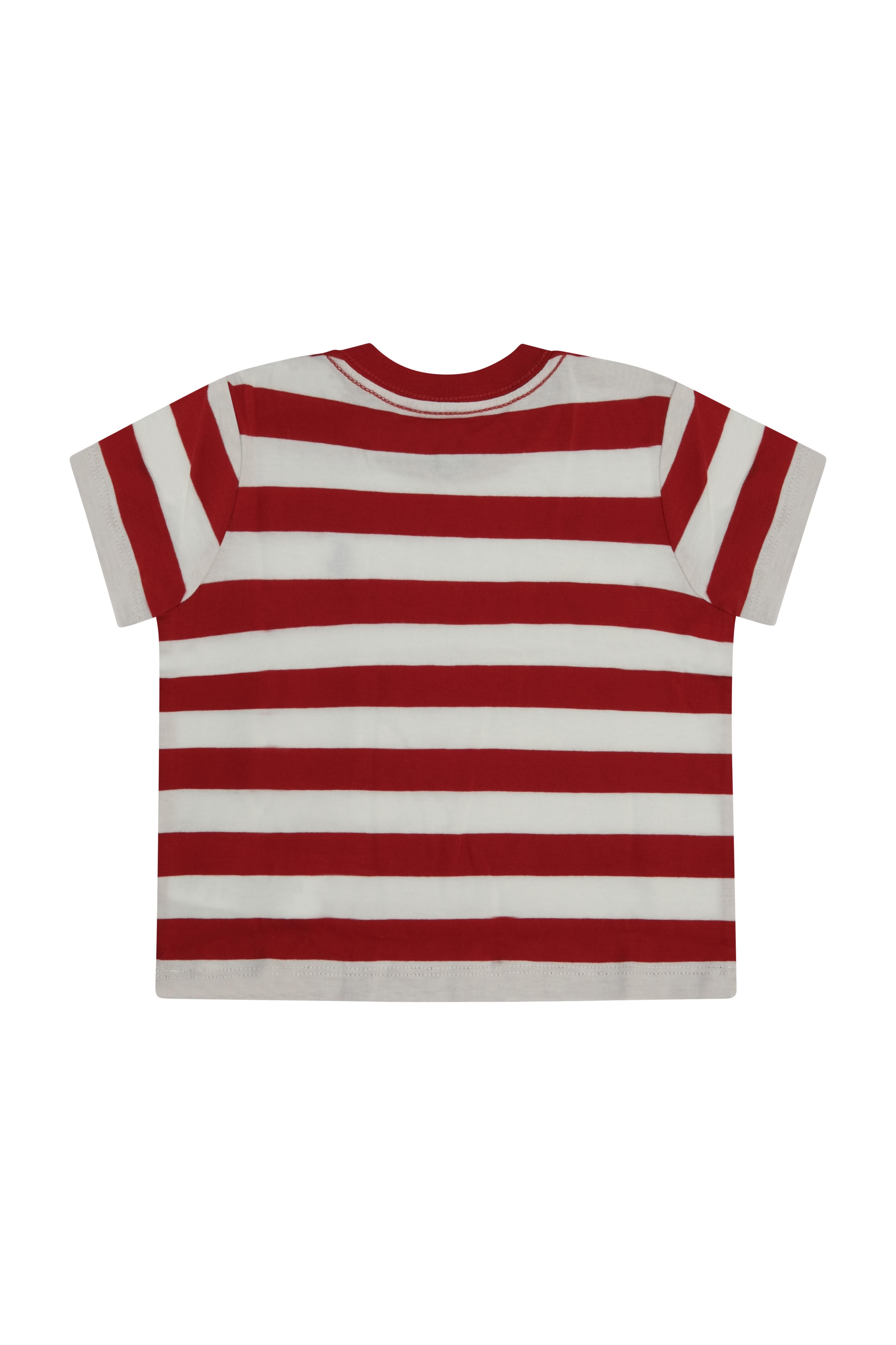 T-shirt per neonato Polo Ralph Lauren Kids multicolore con logo Polo Pony sul davanti 320A95726 001 Ralph Lauren kids