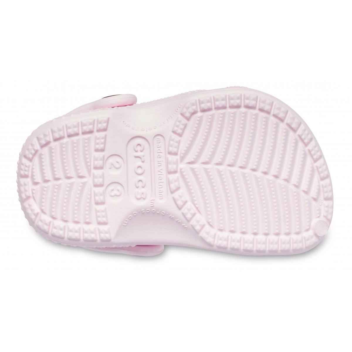 Crocs Littles Sabot B per neonata Crocs rosa con cinturino posteriore 11441 PIMK CROCS KIDS