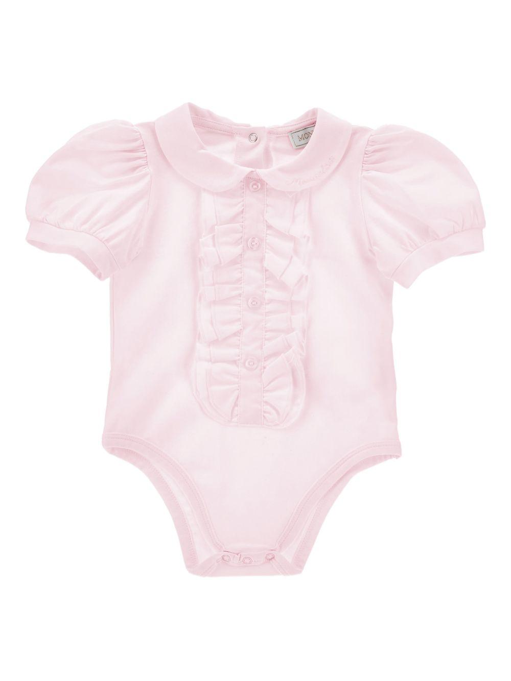 Body per neonata Monnalisa rosa con dettaglio ruches 37G300 7001 0090 MONNALISA KIDS