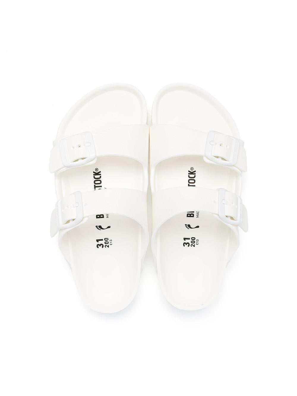 Sandali per bambini Birkenstock Kids bianchi con doppia fibbia 1018941 WHITE BIRKENSTOCK KIDS