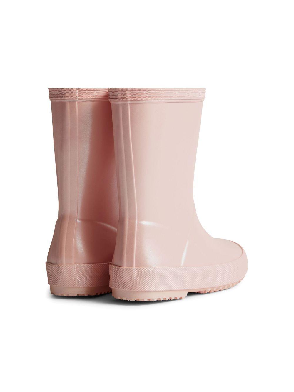 Stivali da pioggia per bambina Hunter Kids rosa con applicazione HFRK0037252 BEL HUNTER