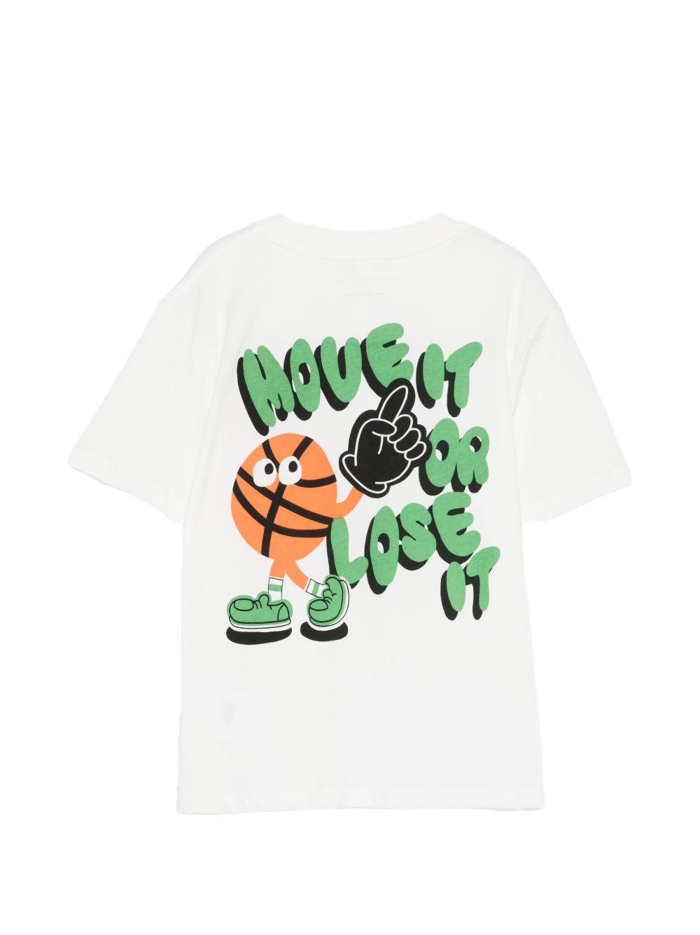 T-shirt per bambino Stella McCartney Kids bianca con applicazione TY8R41 Z0434 101 STELLA McCARTNEY KIDS