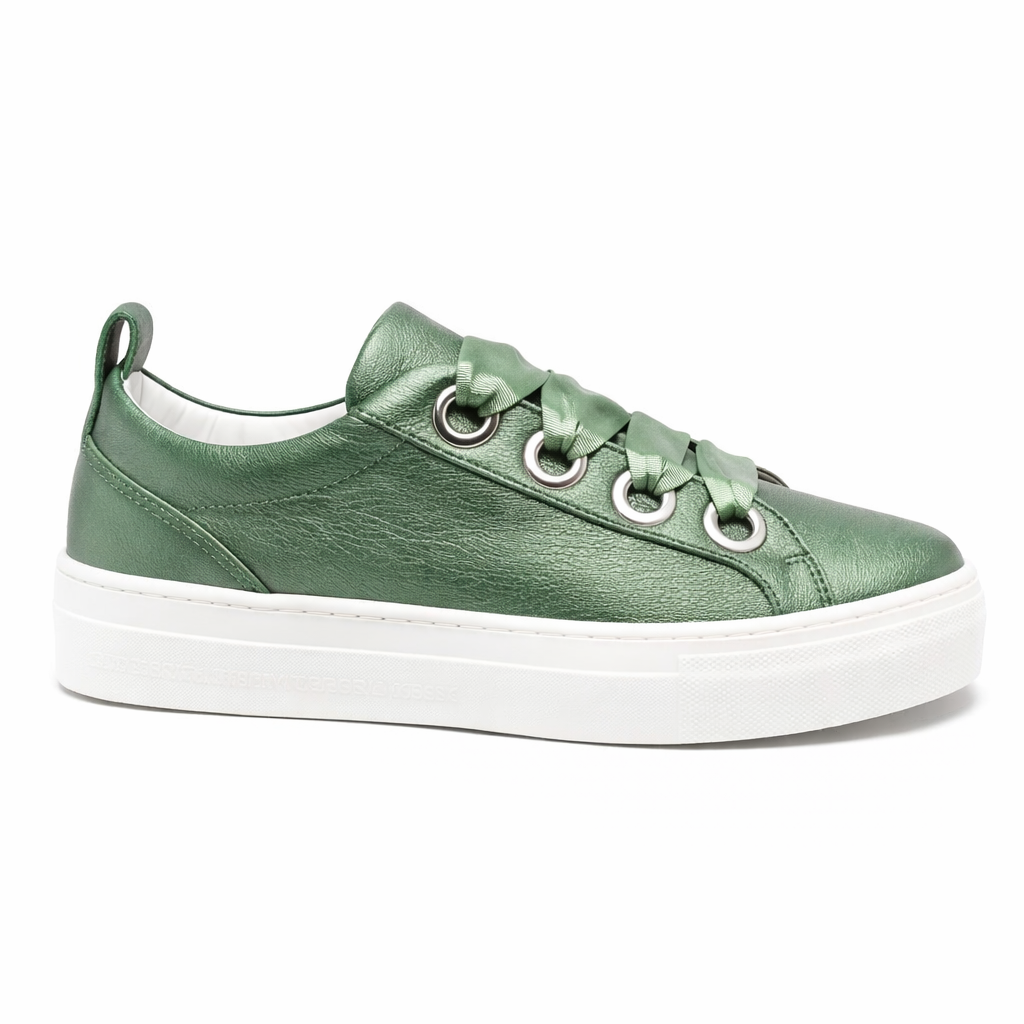 Sneakers per bambina Colorichiari verde con soletta in pelle con logo FJ958172 4114 35 COLORICHIARI KIDS