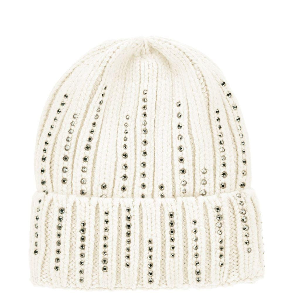 Cappello per bambina Monnalisa Kids bianco con decorazioni con strass 17H004 8064 0001 MONNALISA KIDS