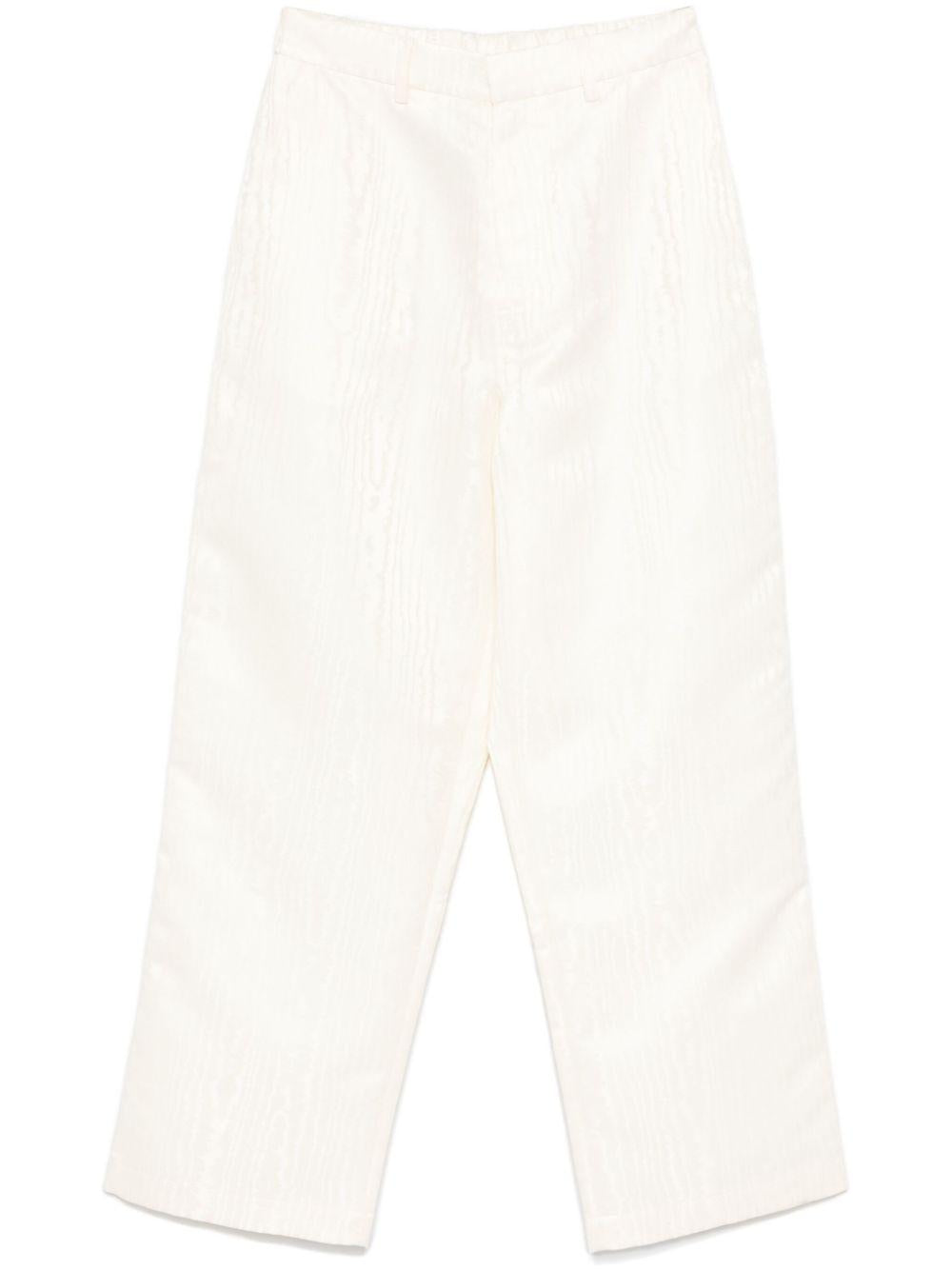 Pantaloni da donna The M beige Rory con chiusura frontale nascosta RORY LATTE THE M