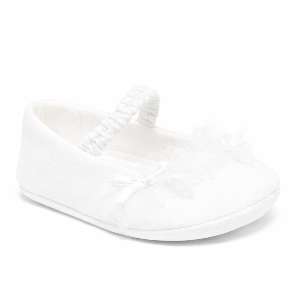 Ballerine per neonata Colorichiari bianco con fiocco FN958518 2635 1515 COLORICHIARI KIDS