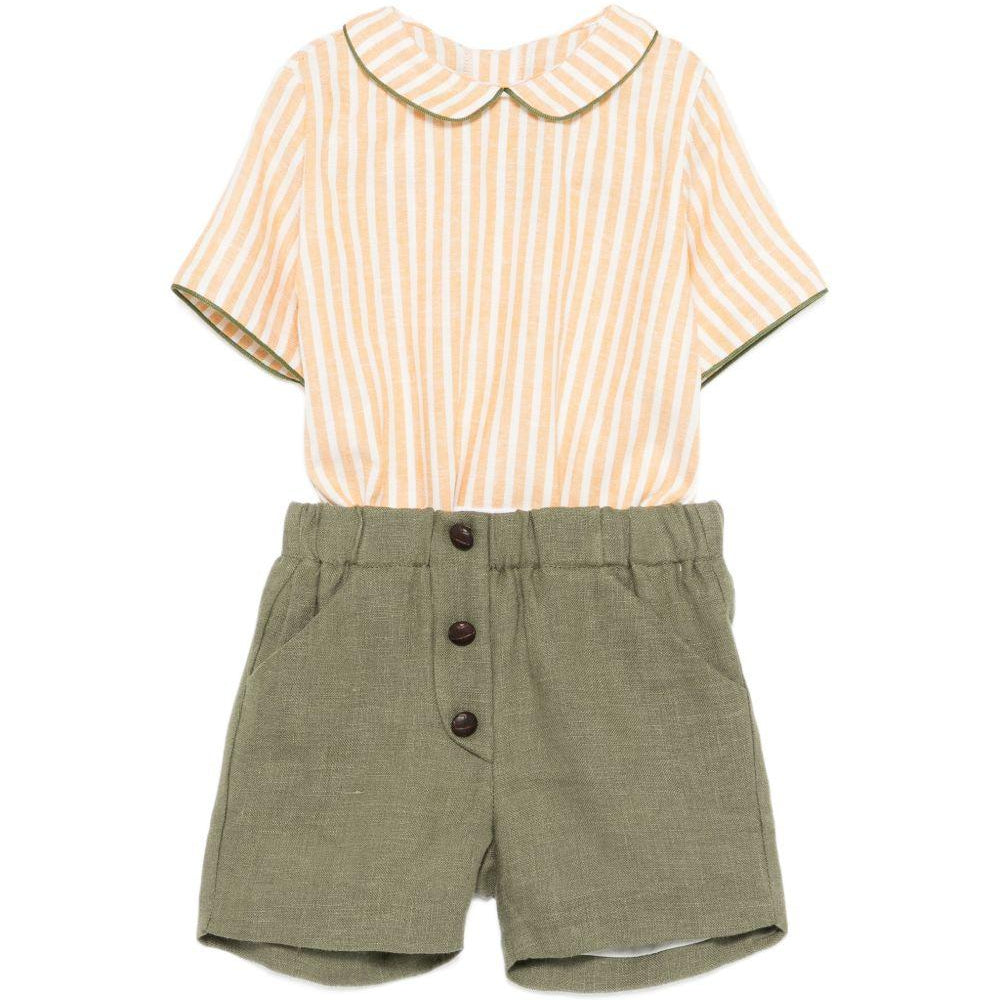 Completo per neonato La Stupenderia multicolore con colletto Peter Pan 2TCCT61 D19R77 LA STUPENDERIA KIDS