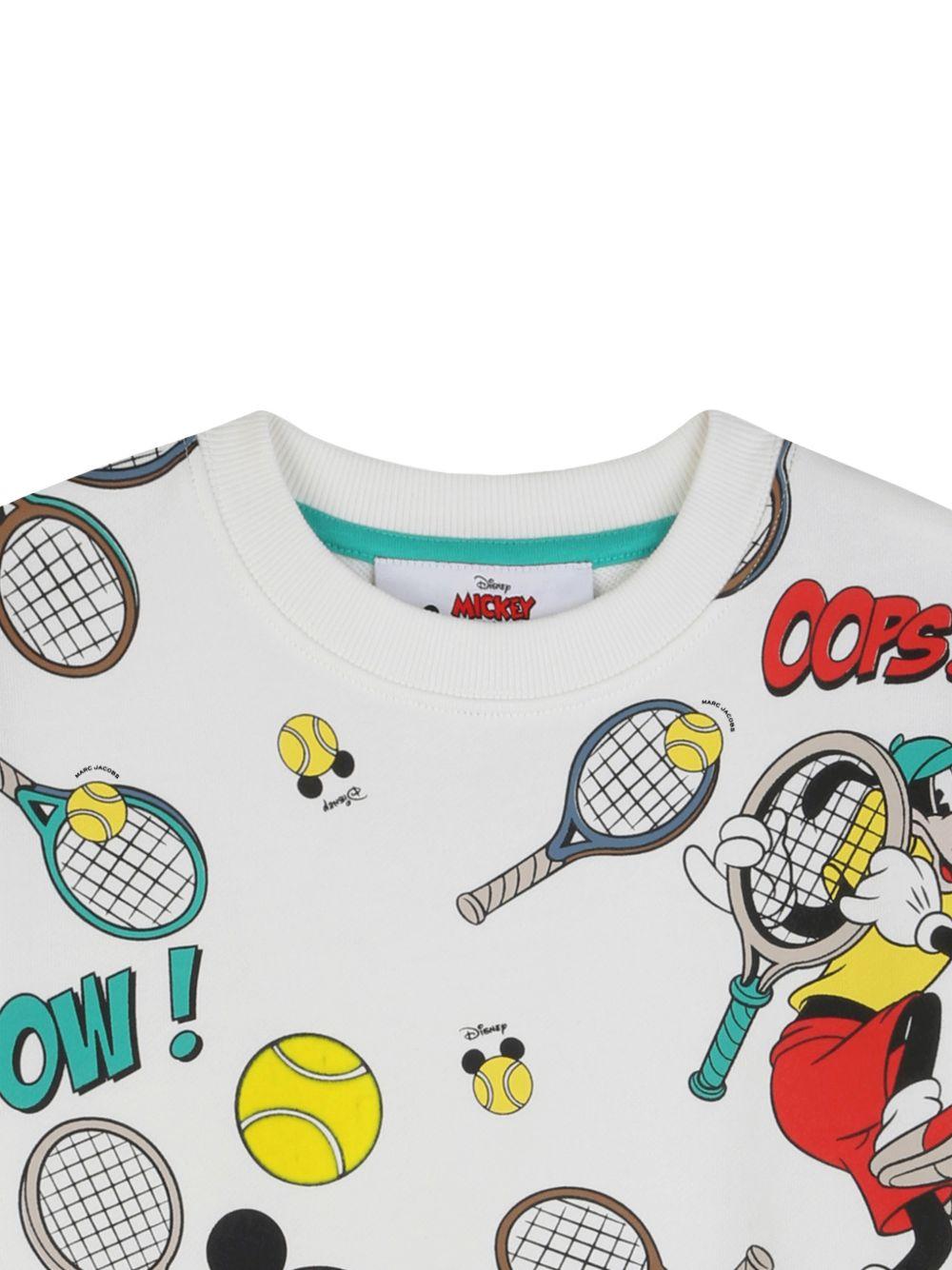 Felpa per bambino The Marc Jacobs Kids x Disney bianca con stampa grafica all-over W60780 126 THE MARC JACOBS KIDS
