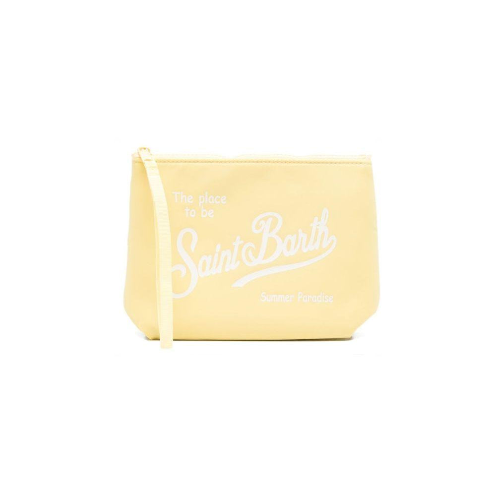 Pochette Aline MC2 Saint Barth giallo con stampa logo ALI0053 00766L MC2 ST. BARTH KIDS
