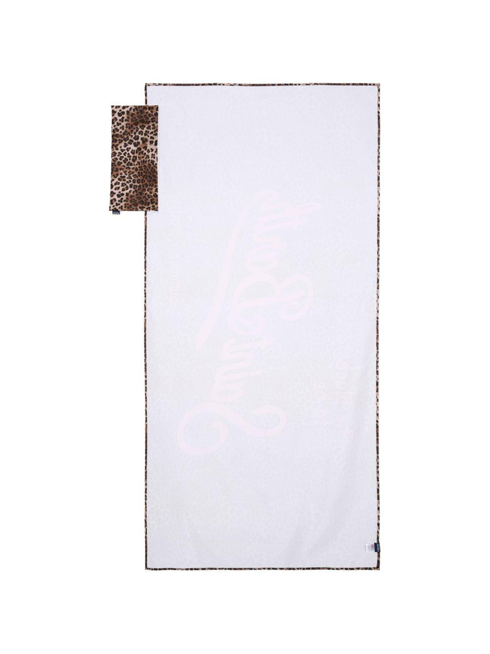 Telo mare MC2 Saint Barth marrone con motivo leopardato AID0001 00653L MC2 ST. BARTH KIDS