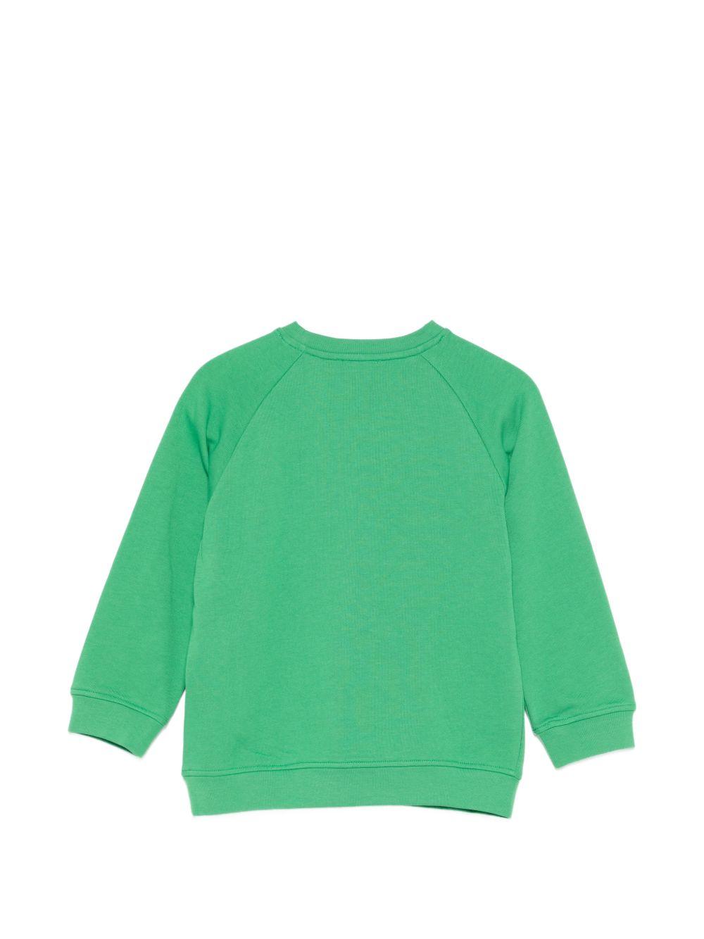 Felpa per bambino Stella McCartney Kids verde con stampa grafica TY4Q40 Z0499 769 STELLA McCARTNEY KIDS
