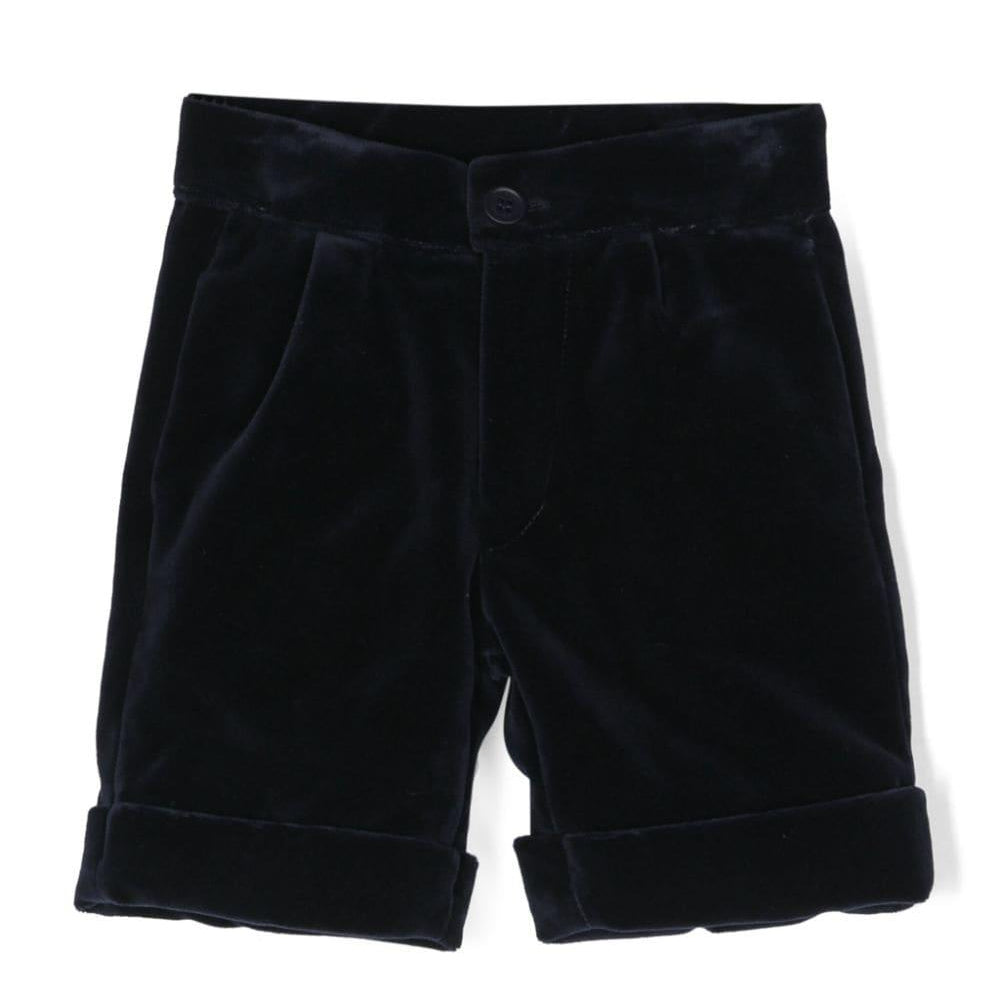 Shorts con ruches per neonato La Stupenderia blu con dettaglio con pince CCBR53 V46 LA STUPENDERIA