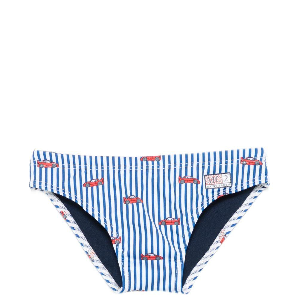 Costume per bambino MC2 Saint Barth Kids multicolore con design a righe BIL0001 01075L MC2 ST. BARTH KIDS