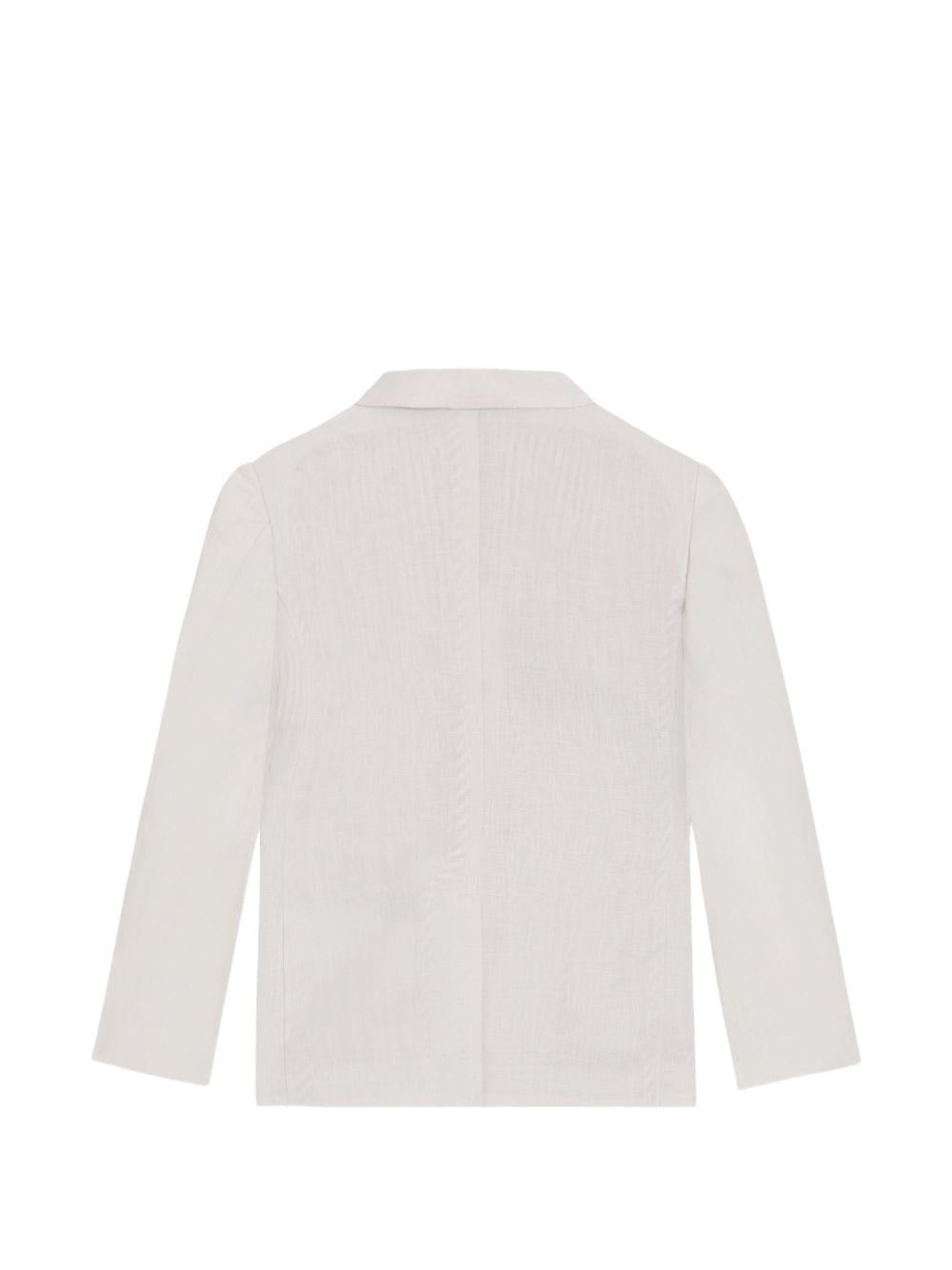 Blazer per bambino Dolce & Gabbana Kids beige con revers a lancia L41E97 FU4LH A3791 DOLCE & GABBANA KIDS