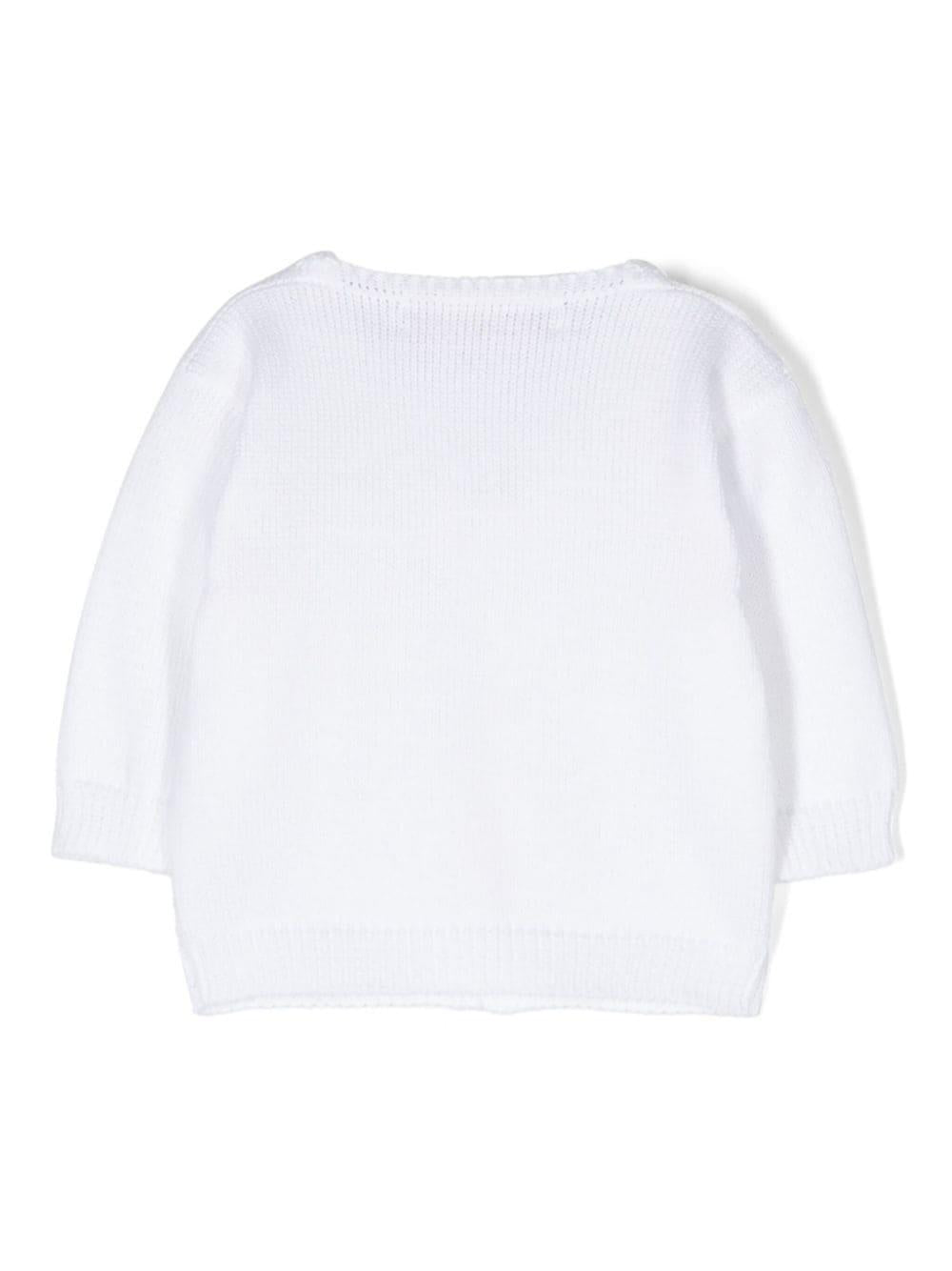 Cardigan per neonato La Stupenderia beige con taschino sul petto SCCR71101 R36 LA STUPENDERIA KIDS