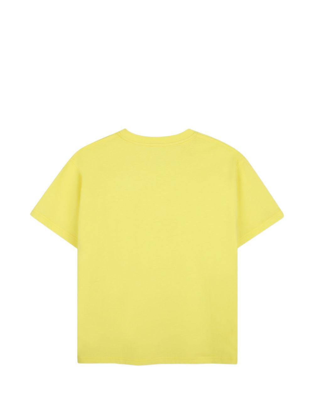 T-shirt per bambini Givenchy Kids gialla con stampa logo sul davanti H31345 508 GIVENCHY KIDS