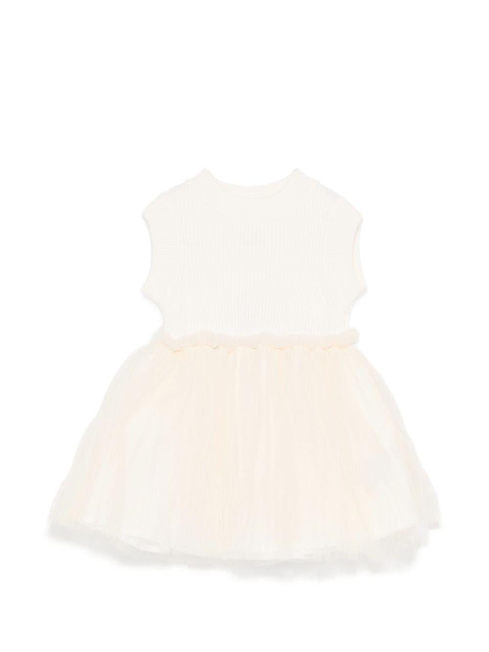 Abito per neonata Donsje beige con ruches 4114500 00002 DONSJE KIDS