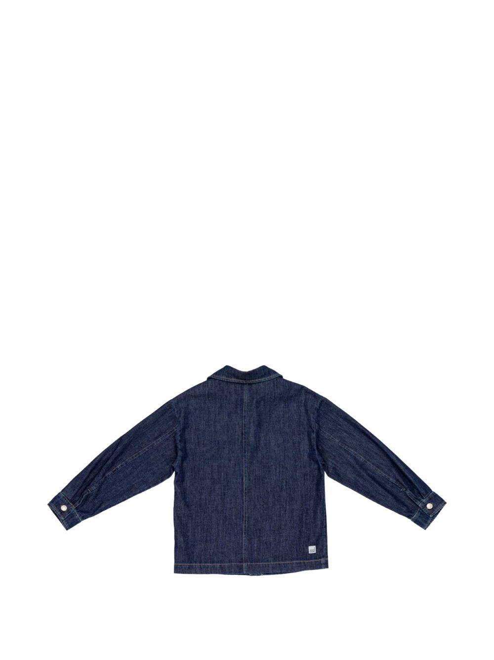 Camicia per bambino Paola Pecora Kids denim con colletto classico PP4371 BLU PAOLO PECORA KIDS