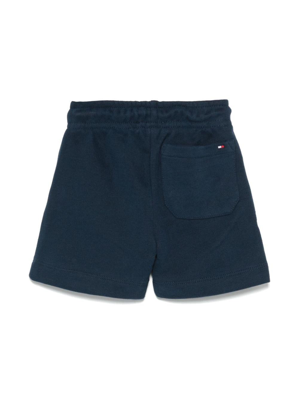 Bermuda con logo per neonato Tommy Hilfiger Junior blu con logo sul retro KS0KS00627NB C1G TOMMY HILFIGER KIDS