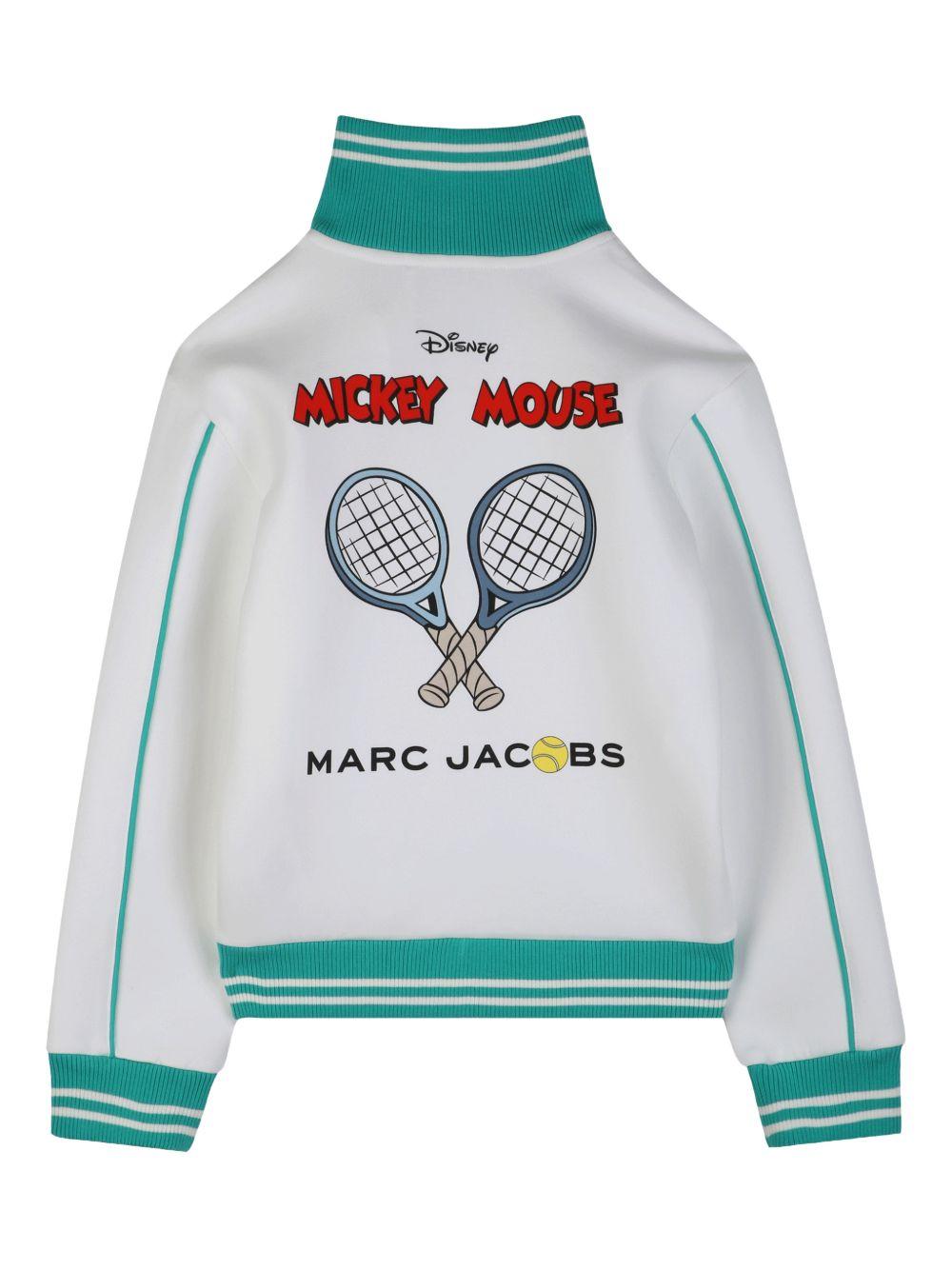 Felpa per bambino The Marc Jacobs Kids x Mickey Mouse bianco con zip W60778 126 THE MARC JACOBS KIDS