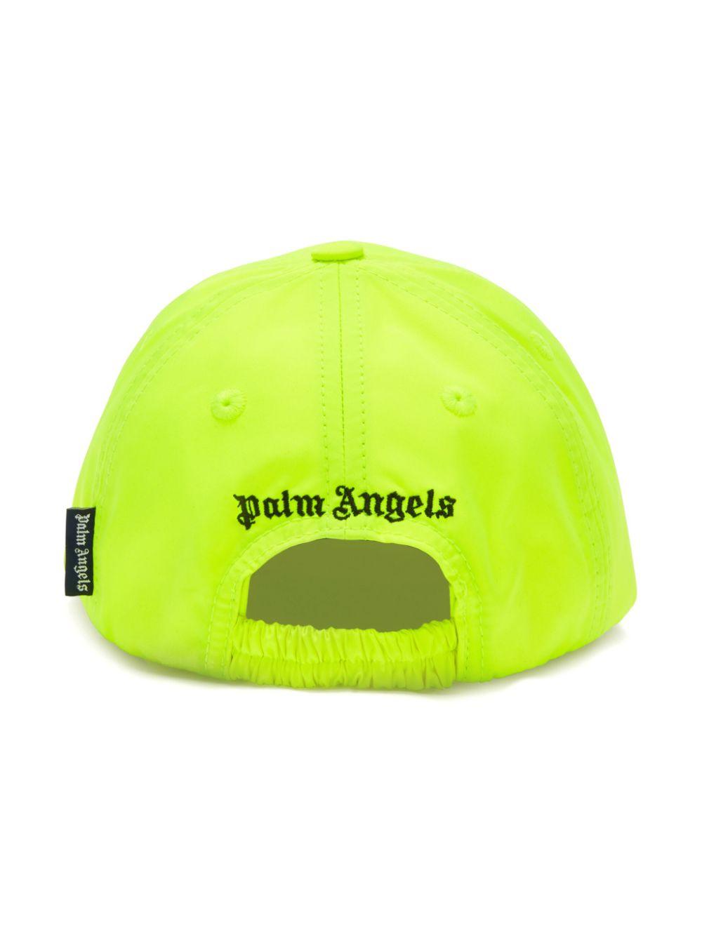 Cappello da baseball con ricamo per bambino Palm Angels Kids giallo con tesa curva PBLB002S25FAB001 6510 PALM ANGELS KIDS