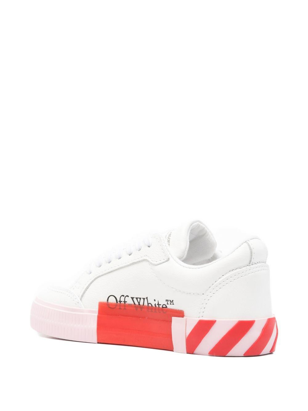 Sneakers per bambina Off White Kids bianca con dettagli fucsia OGIA001S26LEA001 013C OFF WHITE KIDS