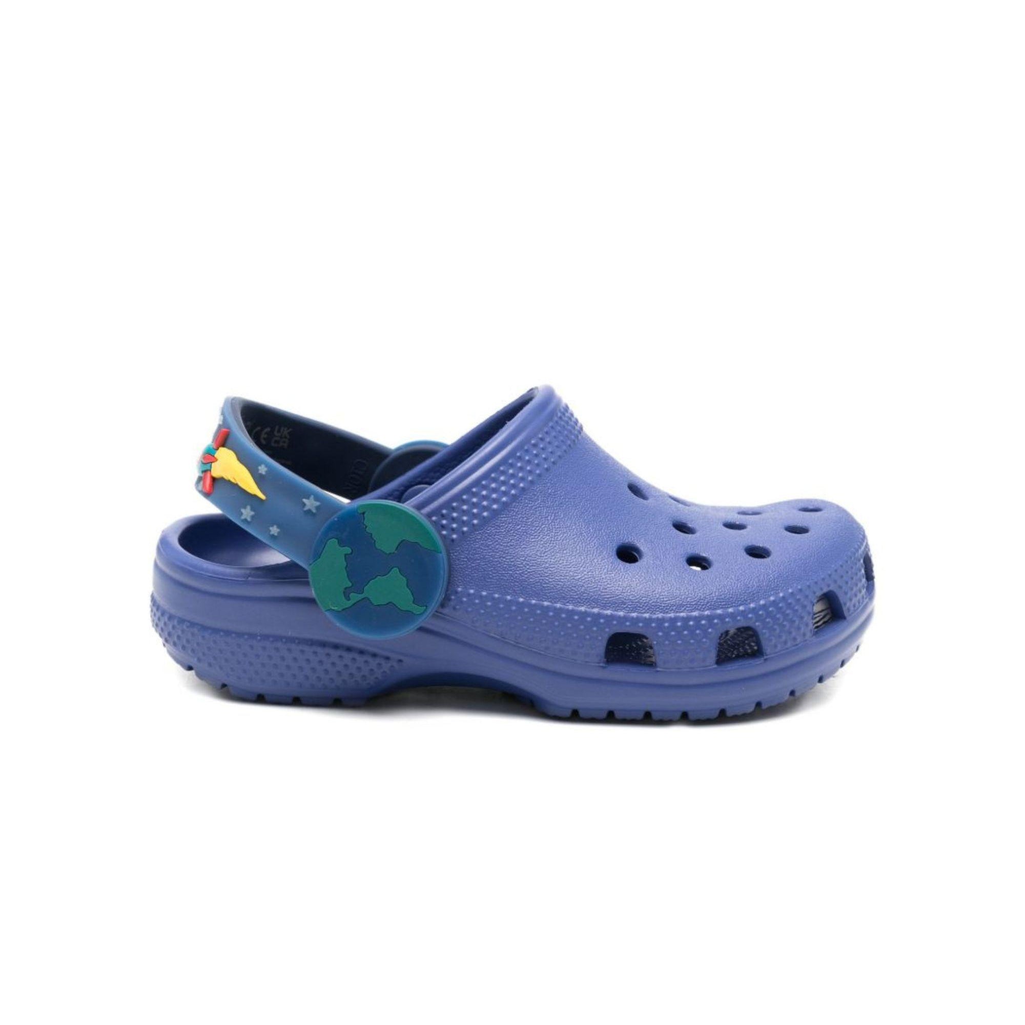 Ciabatte per bambino Crocs Kids blu con design traforato 211892 SAPP CROCS KIDS