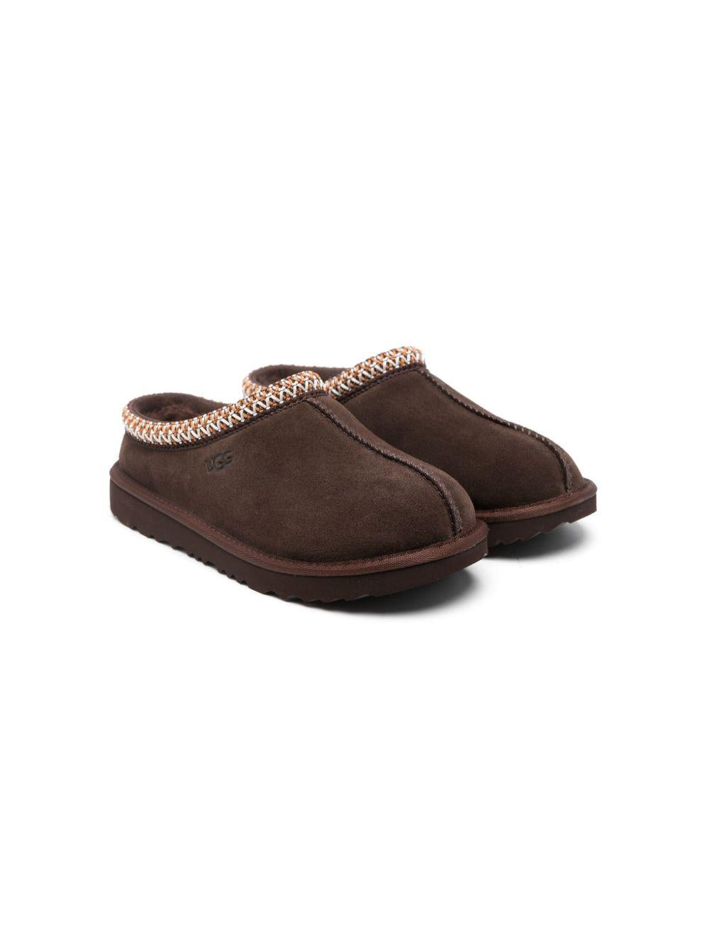 Ciabbatte Tasman II per bambina Ugg Kids marrone con dettaglio intrecciato 1019066K DDC UGG KIDS