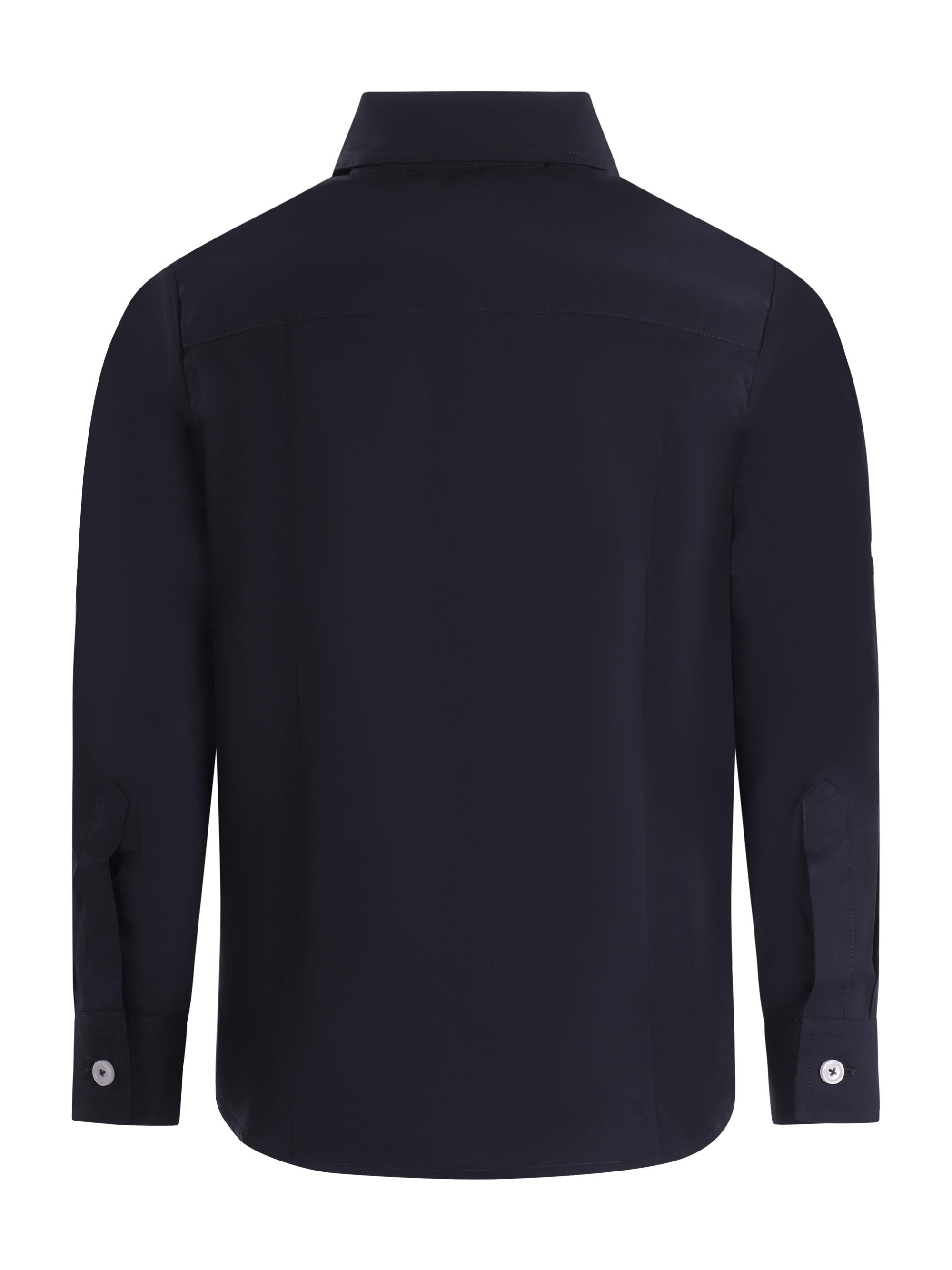 Camicia per bambino Amiri Kids nera con applicazione ossa ACTOSH1002 950 AMIRI KIDS