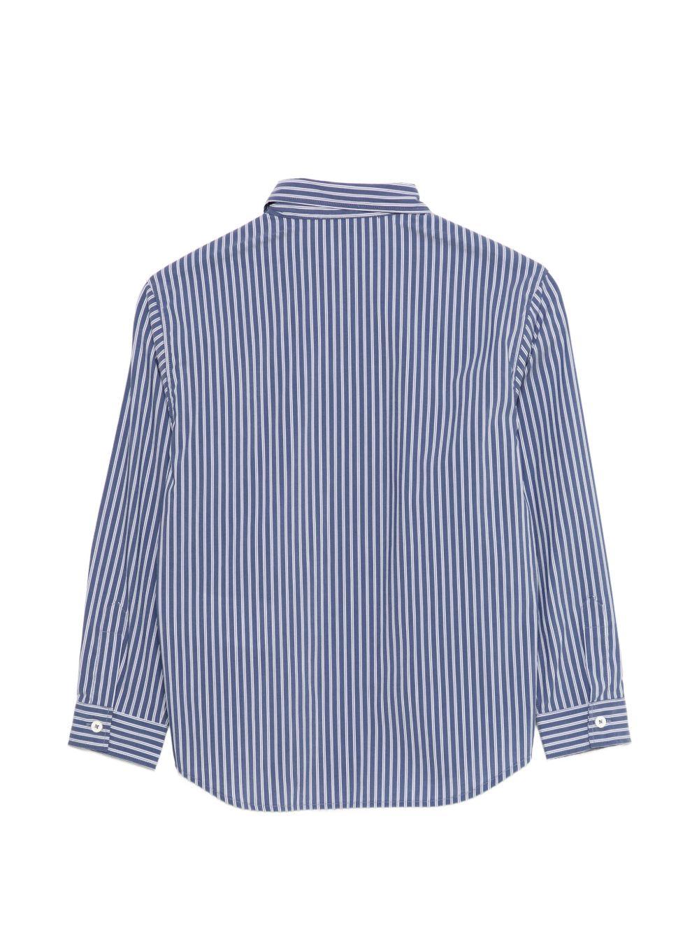Camicie per bambino DONDUP Kids blu con motivo a righe DMCA0480CR015 D017 DONDUP KIDS