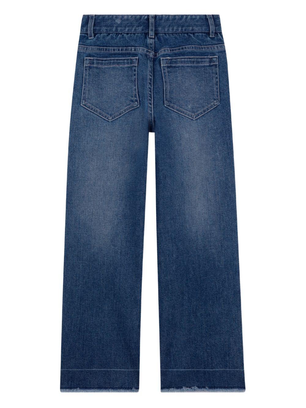 Jeans per bambina Chloé Kids denim con tasche applicate C20831 Z13 CHLOE' KIDS