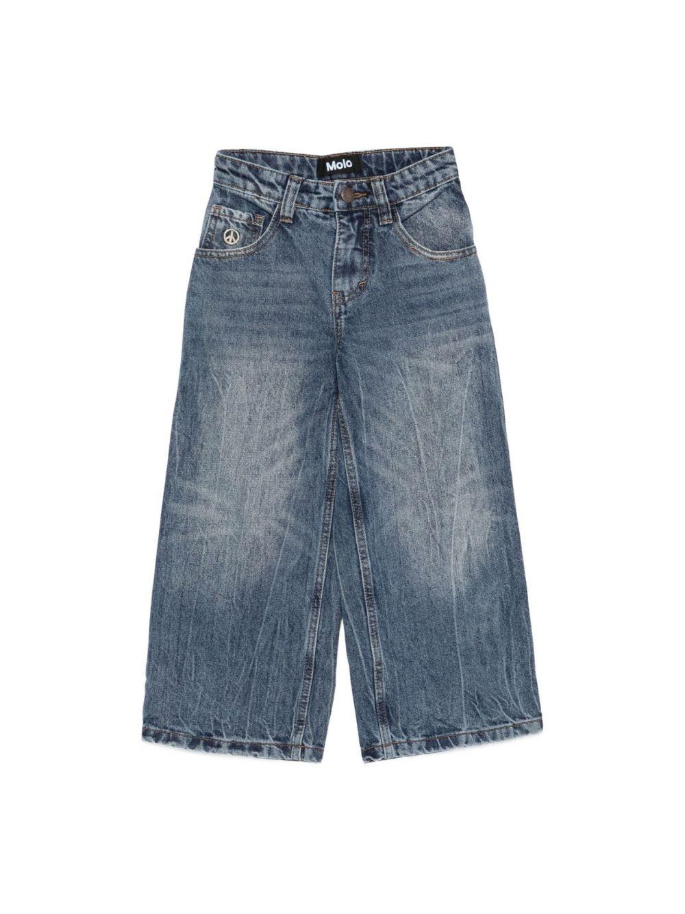 Jeans Askio per bambino Molo denim con design cinque tasche 6S26I112 5662 MOLO KIDS