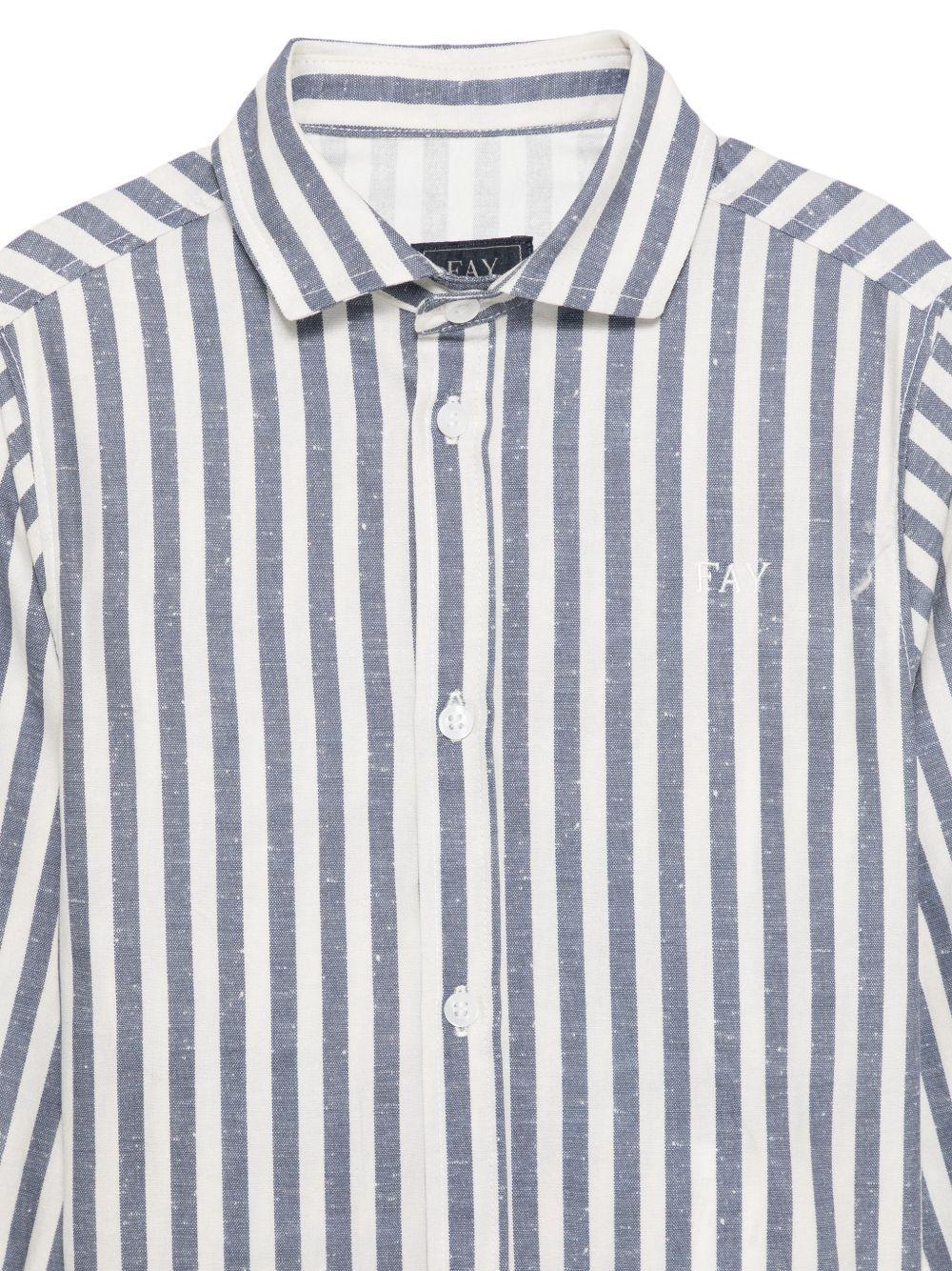 Camicia per bambino Fay Kids multicolore a maniche lunghe FY5P30 Z3691 101BL FAY KIDS